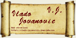 Vlado Jovanović vizit kartica
